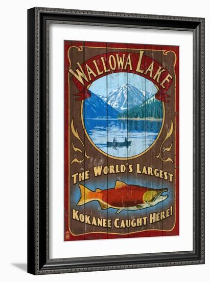 Wallowa Lake, Oregon-Lantern Press-Framed Art Print