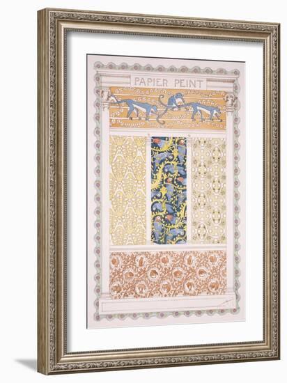 Wallpapers and Friezes, Esquisses Decoratives Binet, c.1895-Rene Binet-Framed Giclee Print