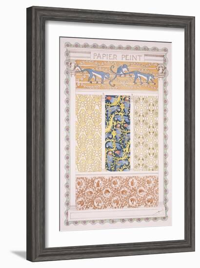 Wallpapers and Friezes, Esquisses Decoratives Binet, c.1895-Rene Binet-Framed Giclee Print