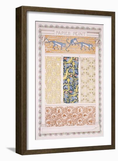 Wallpapers and Friezes, Esquisses Decoratives Binet, c.1895-Rene Binet-Framed Giclee Print