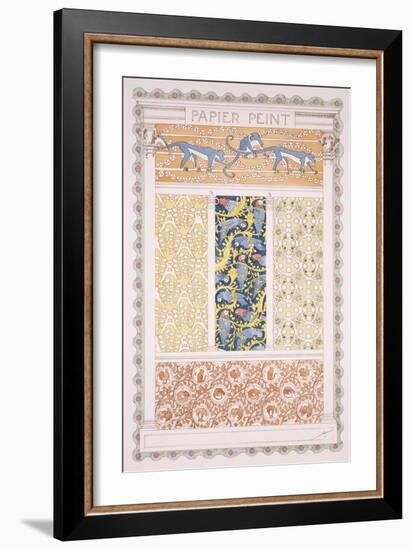 Wallpapers and Friezes, Esquisses Decoratives Binet, c.1895-Rene Binet-Framed Giclee Print