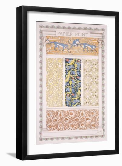 Wallpapers and Friezes, Esquisses Decoratives Binet, c.1895-Rene Binet-Framed Giclee Print