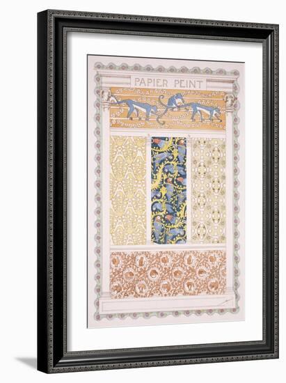 Wallpapers and Friezes, Esquisses Decoratives Binet, c.1895-Rene Binet-Framed Giclee Print