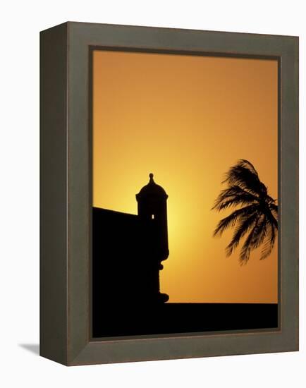 Walls and Forts Built Around the Old City, Cartagena, Colombia-Greg Johnston-Framed Premier Image Canvas