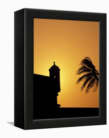 Walls and Forts Built Around the Old City, Cartagena, Colombia-Greg Johnston-Framed Premier Image Canvas
