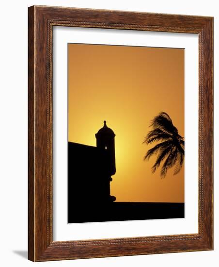 Walls and Forts Built Around the Old City, Cartagena, Colombia-Greg Johnston-Framed Photographic Print