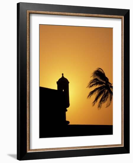 Walls and Forts Built Around the Old City, Cartagena, Colombia-Greg Johnston-Framed Photographic Print