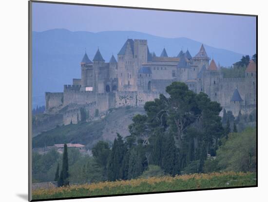 Walls and Turrets of the Old Town of Carcassonne, Languedoc Roussillon, France-Woolfitt Adam-Mounted Photographic Print