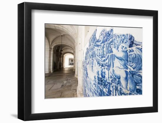 Walls Covered in Beautuful Azelejo Tiles on Display at the National Azulejo Museum in Lisbon-Alex Treadway-Framed Photographic Print