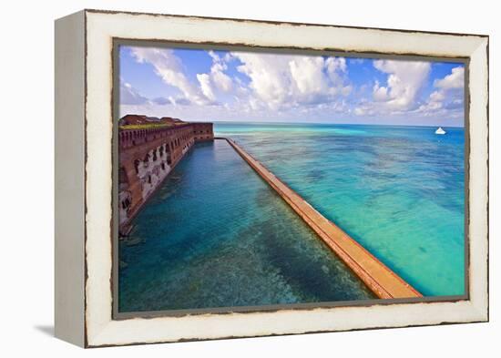 Walls Of Fort Jefferson Dry Tortugas Florida-George Oze-Framed Premier Image Canvas