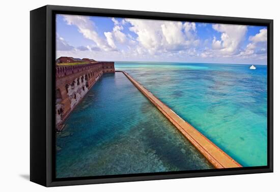 Walls Of Fort Jefferson Dry Tortugas Florida-George Oze-Framed Premier Image Canvas