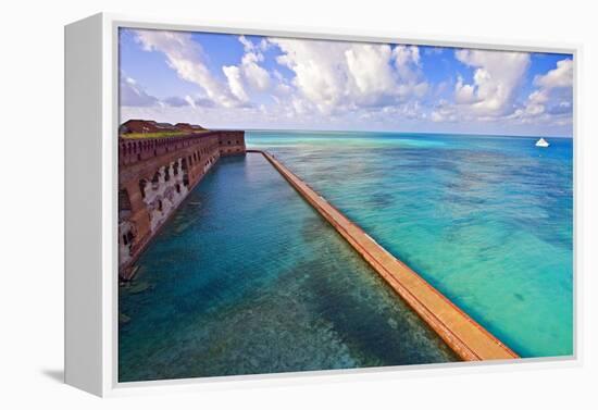Walls Of Fort Jefferson Dry Tortugas Florida-George Oze-Framed Premier Image Canvas
