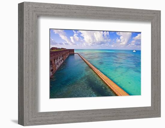 Walls Of Fort Jefferson Dry Tortugas Florida-George Oze-Framed Photographic Print