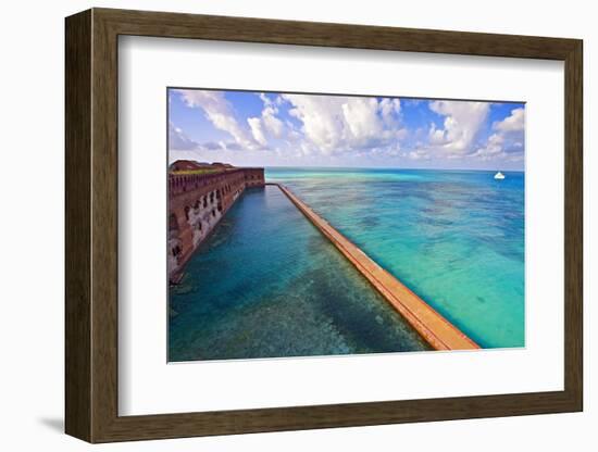 Walls Of Fort Jefferson Dry Tortugas Florida-George Oze-Framed Photographic Print