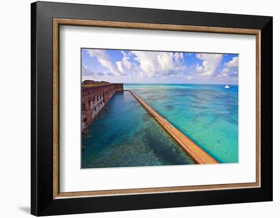 Walls Of Fort Jefferson Dry Tortugas Florida-George Oze-Framed Photographic Print