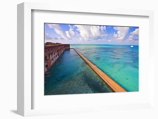 Walls Of Fort Jefferson Dry Tortugas Florida-George Oze-Framed Photographic Print