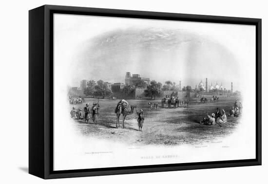 Walls of Lahore, 19th Century-EL Roberts-Framed Premier Image Canvas