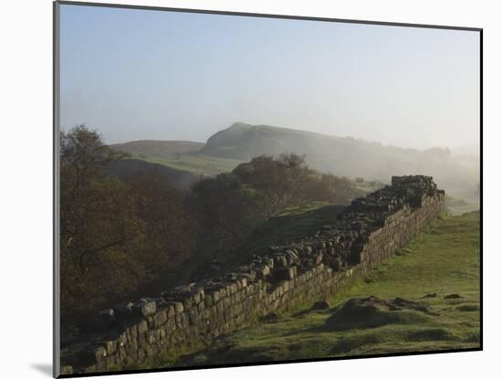 Walltown Crags Looking East, Hadrians Wall, UNESCO World Heritage Site, Northumberland, England-James Emmerson-Mounted Photographic Print