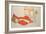 Wally in a Red Blouse with Knees Lifted Up, 1913-Egon Schiele-Framed Giclee Print