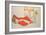 Wally in a Red Blouse with Knees Lifted Up, 1913-Egon Schiele-Framed Giclee Print