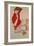 Wally in Red Blouse with Raised Knees, 1913-Egon Schiele-Framed Giclee Print