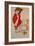 Wally in Red Blouse with Raised Knees, 1913-Egon Schiele-Framed Giclee Print