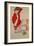 Wally in Red Blouse with Raised Knees, 1913-Egon Schiele-Framed Giclee Print