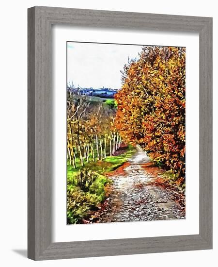 Walnut Avenue In Autumn Umbria-Dorothy Berry-Lound-Framed Giclee Print