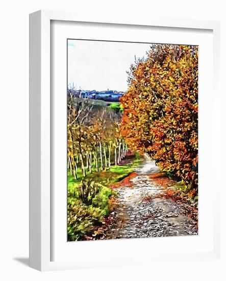 Walnut Avenue In Autumn Umbria-Dorothy Berry-Lound-Framed Giclee Print