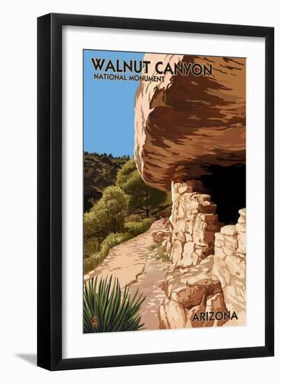 Walnut Canyon National Monument, Arizona-Lantern Press-Framed Art Print
