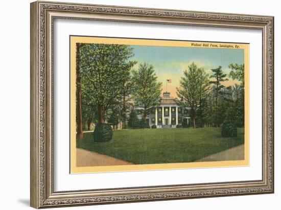 Walnut Hall Farm, Lexington, Kentucky-null-Framed Art Print