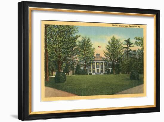 Walnut Hall Farm, Lexington, Kentucky-null-Framed Art Print
