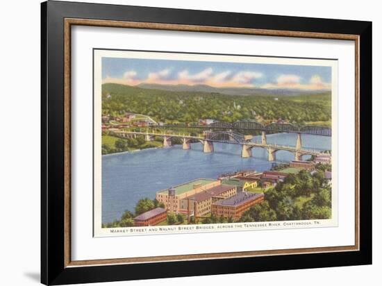 Walnut Street Bridge, Chattanooga, Tennessee-null-Framed Art Print