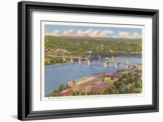 Walnut Street Bridge, Chattanooga, Tennessee-null-Framed Art Print