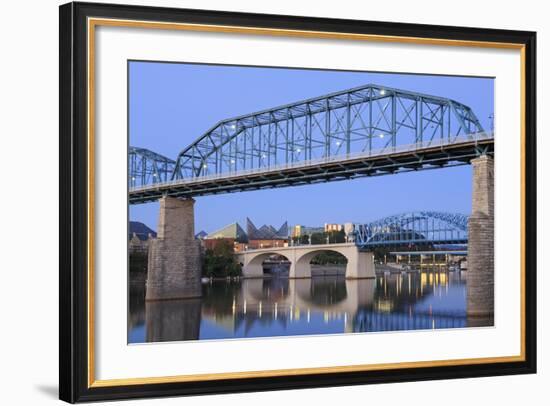 Walnut Street Bridge over the Tennessee River, Chattanooga, Tennessee, United States of America-Richard Cummins-Framed Photographic Print