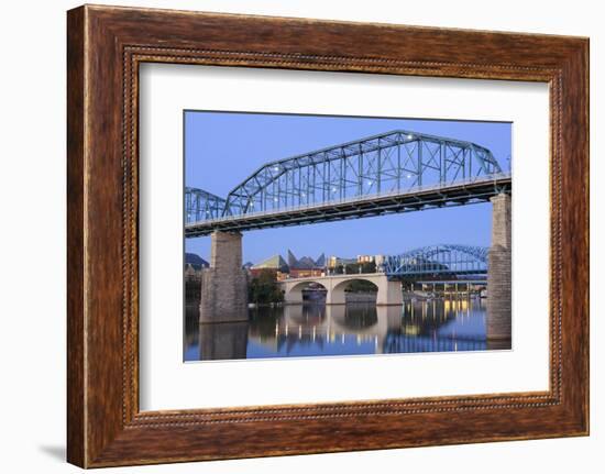 Walnut Street Bridge over the Tennessee River, Chattanooga, Tennessee, United States of America-Richard Cummins-Framed Photographic Print