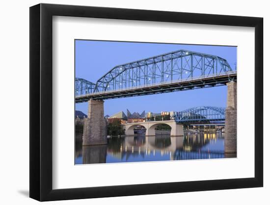 Walnut Street Bridge over the Tennessee River, Chattanooga, Tennessee, United States of America-Richard Cummins-Framed Photographic Print
