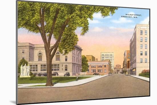 Walnut Street, Green Bay, Wisconsin-null-Mounted Art Print