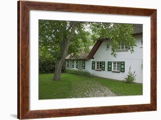 Walnut Tree in the Garden of an Old Thatched House-Uwe Steffens-Framed Photographic Print