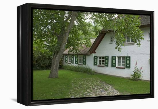 Walnut Tree in the Garden of an Old Thatched House-Uwe Steffens-Framed Premier Image Canvas