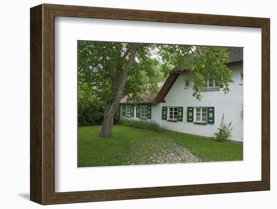 Walnut Tree in the Garden of an Old Thatched House-Uwe Steffens-Framed Photographic Print