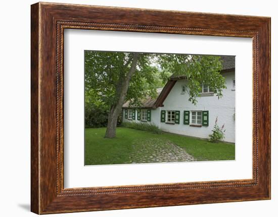 Walnut Tree in the Garden of an Old Thatched House-Uwe Steffens-Framed Photographic Print