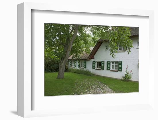 Walnut Tree in the Garden of an Old Thatched House-Uwe Steffens-Framed Photographic Print