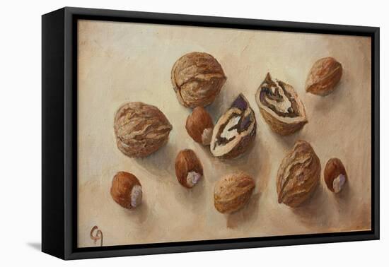 Walnuts and Hazelnuts, 2014-Cristiana Angelini-Framed Premier Image Canvas