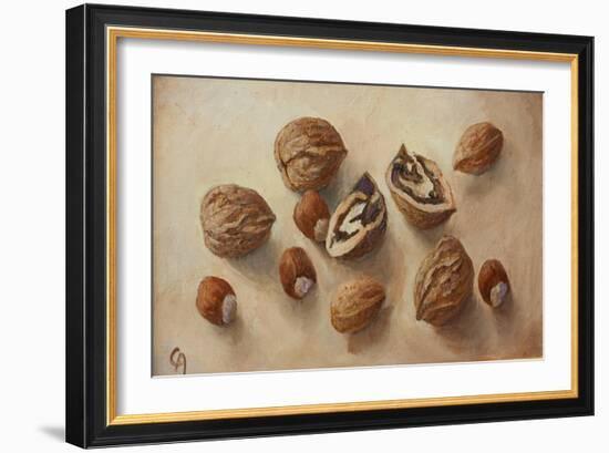 Walnuts and Hazelnuts, 2014-Cristiana Angelini-Framed Premium Giclee Print