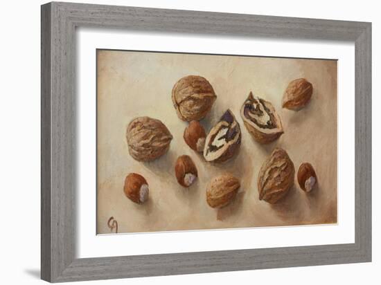 Walnuts and Hazelnuts, 2014-Cristiana Angelini-Framed Giclee Print