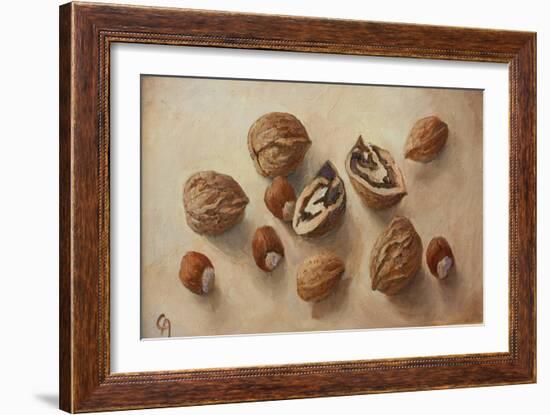 Walnuts and Hazelnuts, 2014-Cristiana Angelini-Framed Giclee Print