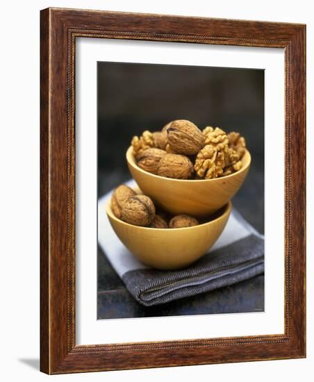 Walnuts in Wooden Bowls-Akiko Ida-Framed Photographic Print