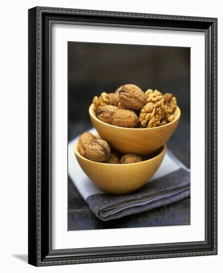 Walnuts in Wooden Bowls-Akiko Ida-Framed Photographic Print