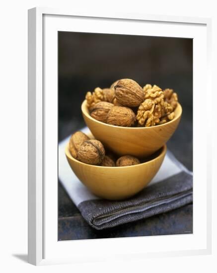 Walnuts in Wooden Bowls-Akiko Ida-Framed Photographic Print